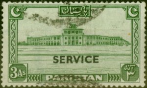 Pakistan 1948 3a Green SG020 Good Used