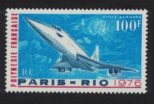 Fr. Polynesia Concorde's First Commercial Flight 1976 MNH SG#210