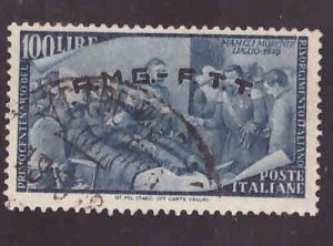 Italy Trieste Scott 29 AMG FTT Used key stamp of  1948 set