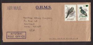 Aitutaki to Hartland WI 1994 Official Airmail Cover 