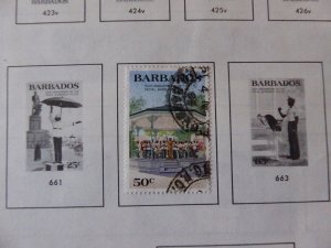 Barbados 1852-1992 Stamp Collection on Scott Album Pages