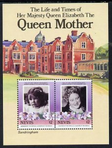 NEVIS - 1985 - Life & Times of Q. Mother #3 - Perf Min Sheet - Mint Never Hinged