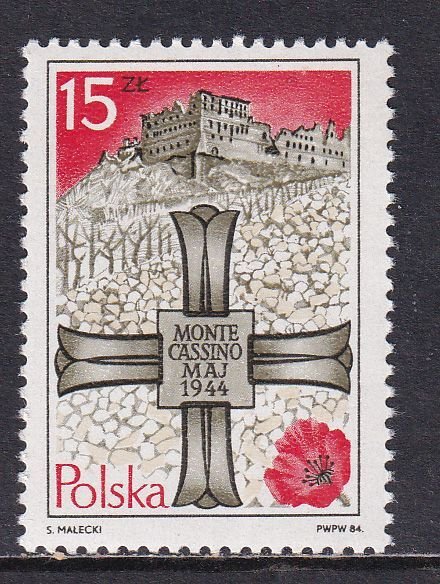 Poland 1984 Sc 2623 Battle of Monte Cassino 40th Anniversary Stamp MNH