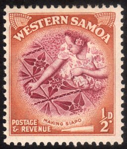 1952, Samoa 1/2p, MH Sc 203