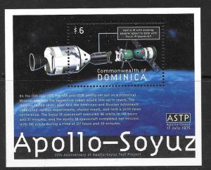 DOMINICA SGMS2846 2000 APOLLO-SOYUZ MNH