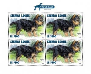 SIERRA LEONE - 2018 - Dogs, Yorkshire Terrier - Perf 4v Sheet - MNH