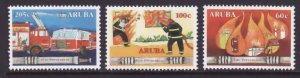 Aruba-Sc#290-2- id5-unused NH set-Fire Prevention-2006-