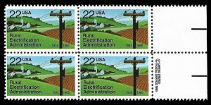 PCBstamps   US #2144 CW 88c(4x22c)Rural Electricity, MNH, (CW-4)