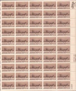 US Stamp 1968 6c Cherokee Strip - 50 Stamp Sheet - Scott #1360