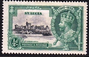 St. Lucia,#91,1935,MH