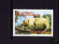 NICARAGUA - 1974 - ANTEATER - MINT - SINGLE!