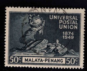 MALAYA Penang Scott 26 Used 1949 UPU stamp