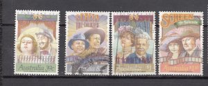 J43762 JLStamps 1989 australia set used #1142-5 performers