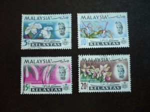 Stamps- Malaya Kelantan-Scott# 93,95-97 - Used Part Set of 4 Stamps