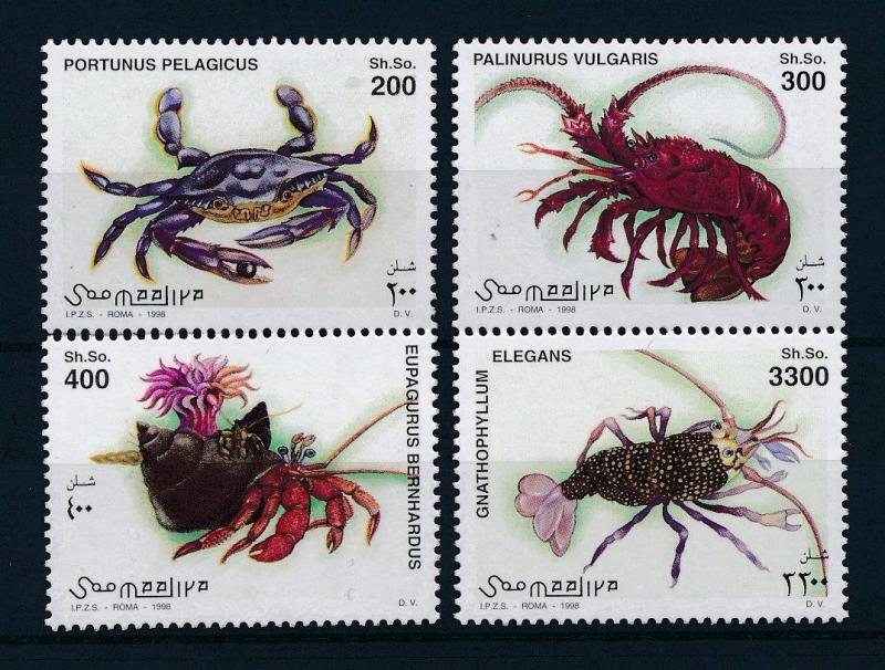 [28197] Somalia 1998 Marine Life Crabs MNH