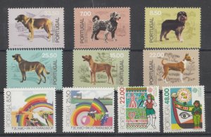 Portugal 1981 3 MNH* set / dogs / Europe CEPT / May Day 19899-