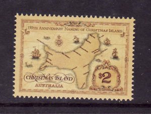 Christmas Is.-Sc#357-unused NH set-Maps-1993-