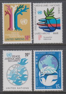 UN New York 304-307 MNH VF