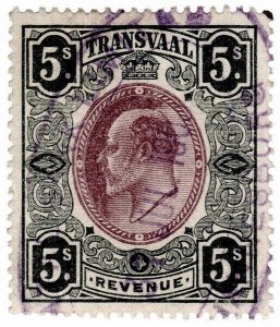 (I.B) Transvaal Revenue : Duty Stamp 5/-