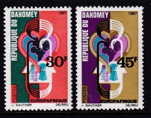 Dahomey 237-238 MNH VF