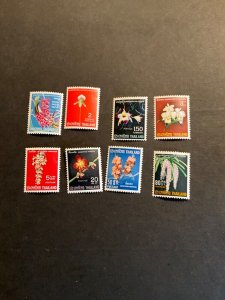 Stamps Thailand Scott #477-84 hinged