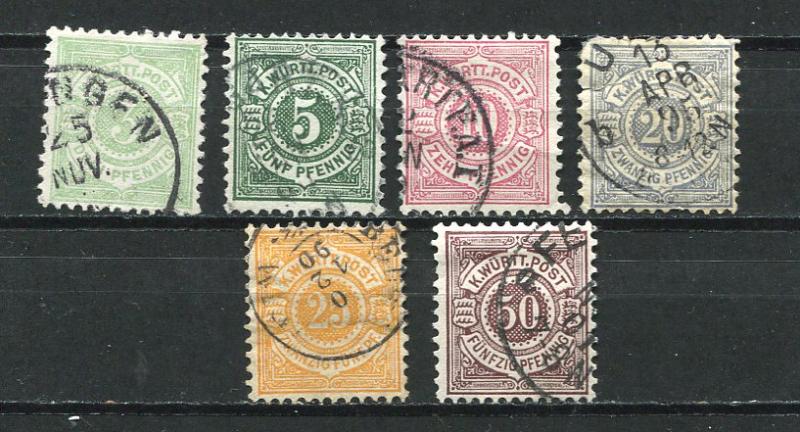 Germany 1875/94 Accumulation Wurttemberg Used 5386