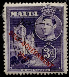 Malta #239 KGVI Self Government Overprint Issue Used