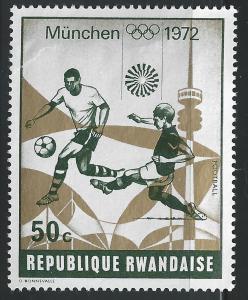 Rwanda #480 50c Soccer MNH