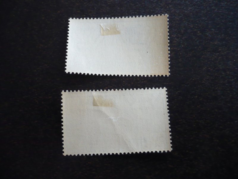 Stamps - Libya - Scott# C36-C37 - Mint Hinged Part Set of 2 Stamps