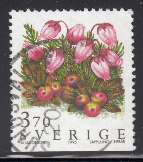 Sweden 1995 used Scott #2123 3.70k Mountain heath Wild Flowers