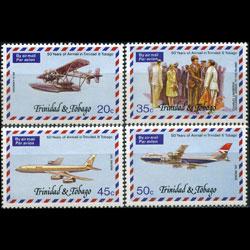 TRINIDAD & TOBACO 1977 - Scott# 268-71 Planes Set of 4 NH