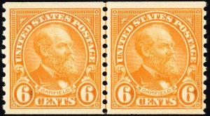 US Stamps # 723 MNH VF/XF Line Pair Scott Value $82.00