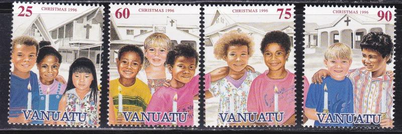 Vanuatu # 688a-688d, Christmas, NH, 1/2 Cat.