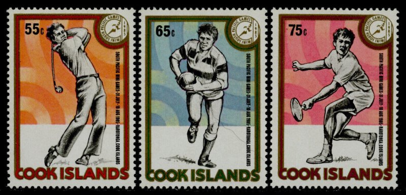 Cook Islands 880-2 MNH Sports, Golf, Rugby, Tennis