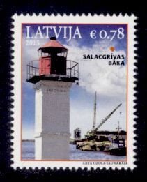 Latvia Sc# 917 MNH Salacgriva Lighthouse 2015