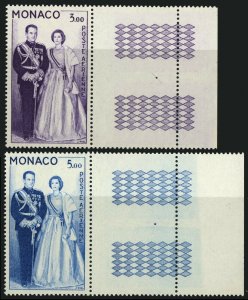 Monaco #C56-C57Prince Rainier III and Princess Postage Stamps 1959 Mint NH OG VF