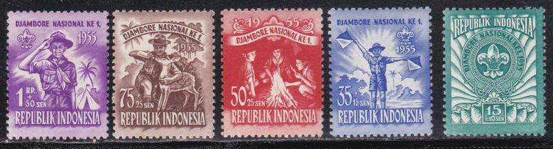 Indonesia # B83-87, Scouting, Mint H