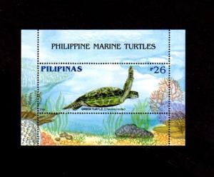 PHILIPPINES - 2006 - GREEN  TURTLE - MARINE LIFE - MINT - S/SHEET!