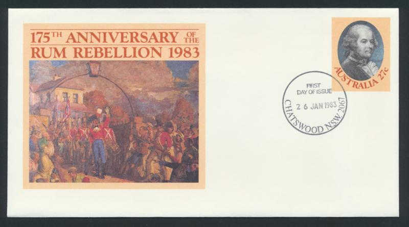 Australia PrePaid Envelope 1983 175th Anniversary of the Rum Rebellion