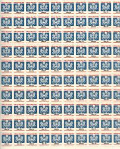 US #O130   17c  Official Mail   Full sheet of 100  MNH