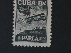 ​CUBA-1952-SC#C61-KEY WEST MARIEL FLIGHT-30TH ANNIV: MNH VF-72-YEARS OLD