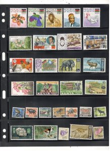 KENYA COLLECTION ON STOCK SHEET MINT/USED