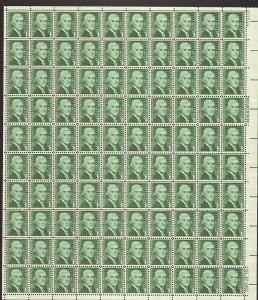 US #1278 Mint Sheet Jefferson 