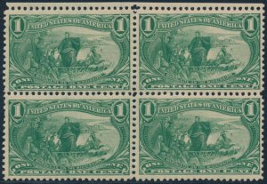 #285 VF OG NH BLOCK OF 4 CV $270