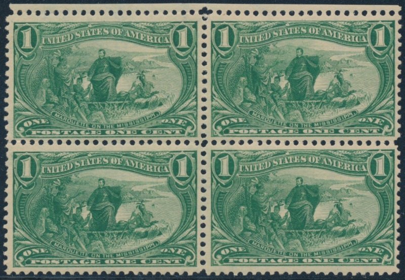 #285 VF OG NH BLOCK OF 4 CV $270