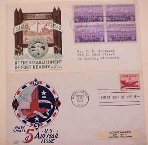 US  FDC  STAEHLE   1947, 1948 