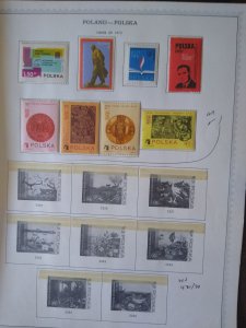 collection on pages Poland 1973 MNH selection CV $16