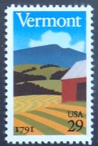 USA 1991 VERMONT STATEHOOD  SG2560  UNMOUNTED MINT.