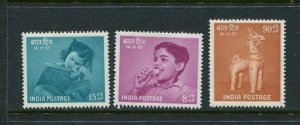 India #292-4 MNH