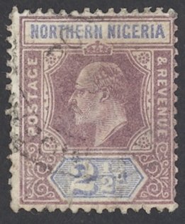 Northern Nigeria Sc# 22 Used 1905 2½p King Edward VII